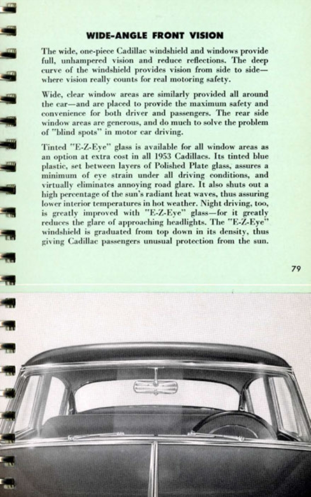 1953 Cadillac Salesmans Data Book Page 13